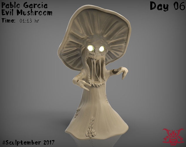 Evil Mushroom 3D print model