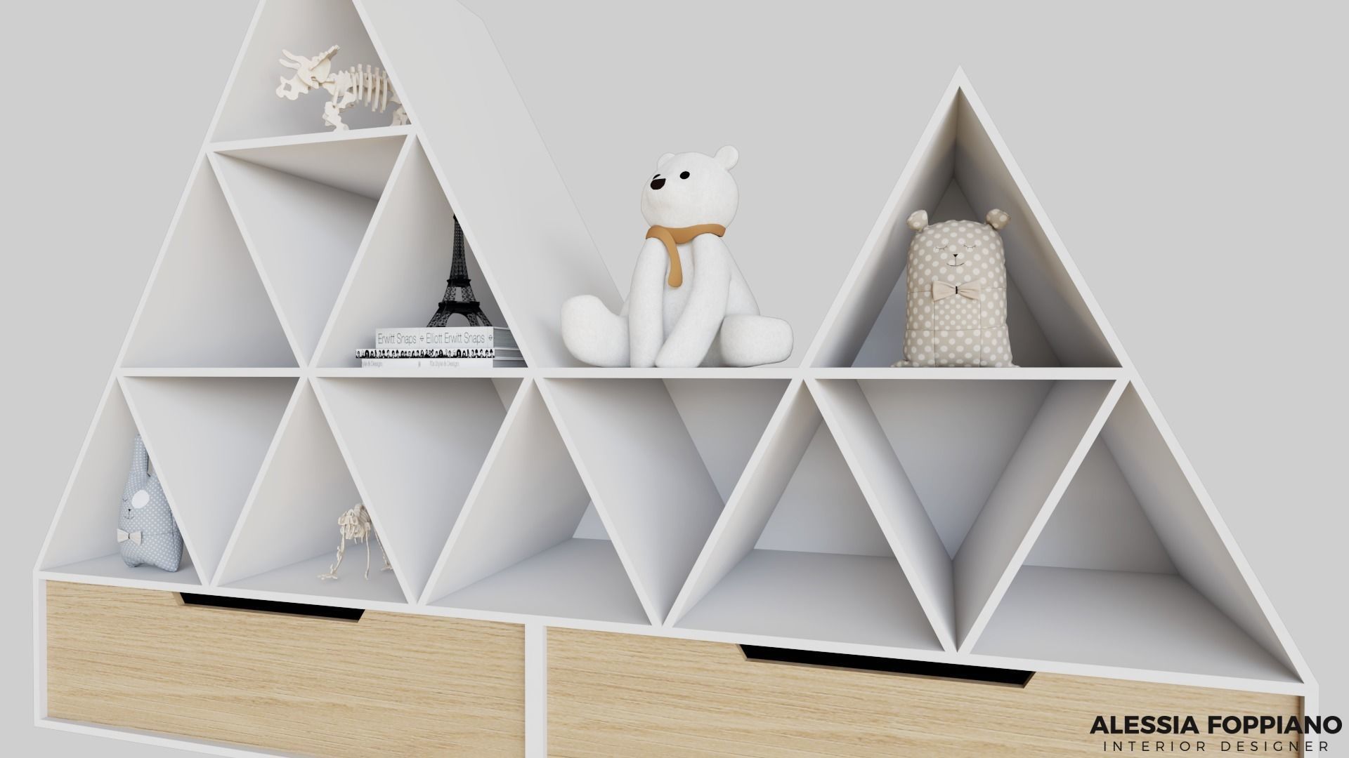 Storage for kids 3D model_1