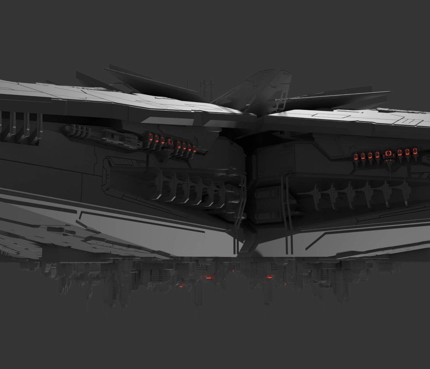 Starbase golden star 3D model_9