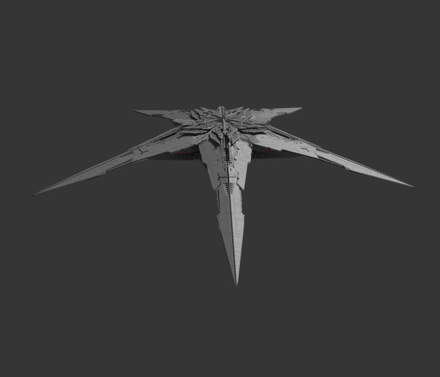 Starbase golden star 3D model_1