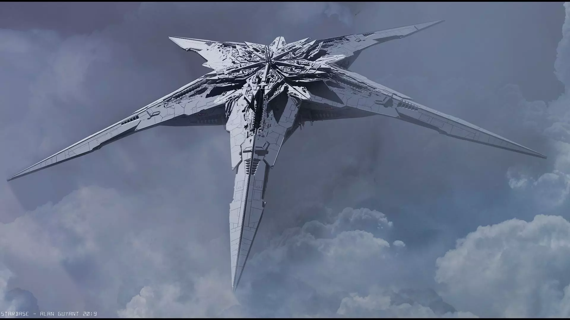 Starbase golden star 3D model_0