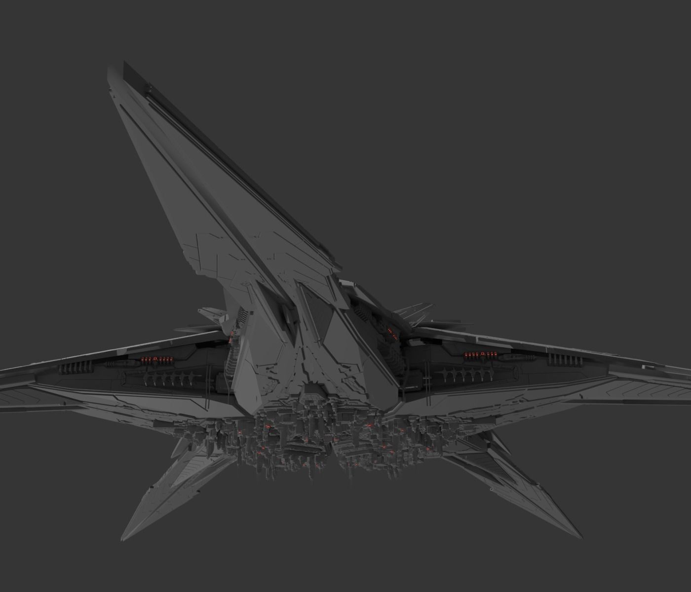 Starbase golden star 3D model_6