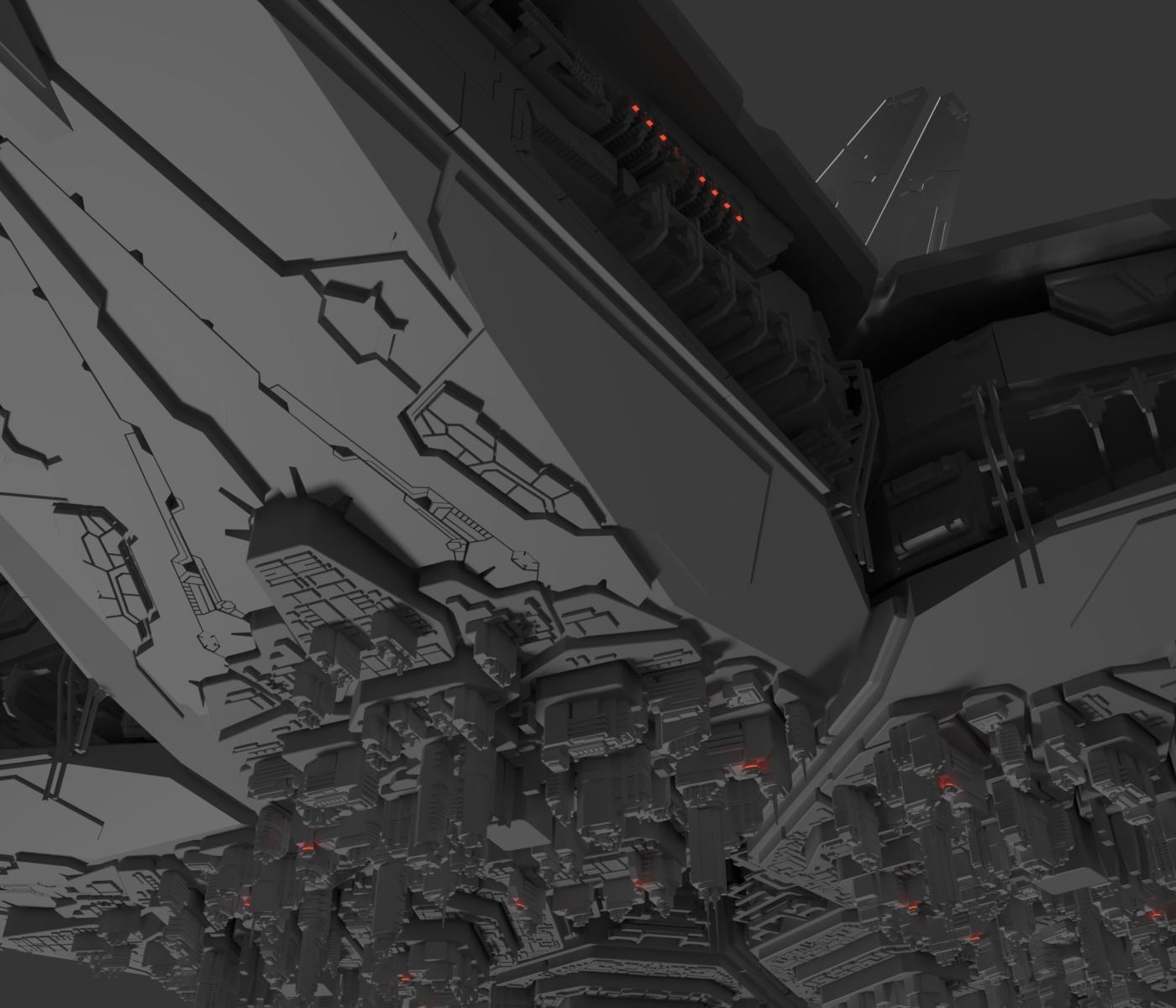 Starbase golden star 3D model_5