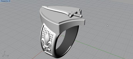 Sword Ring 3D model_1