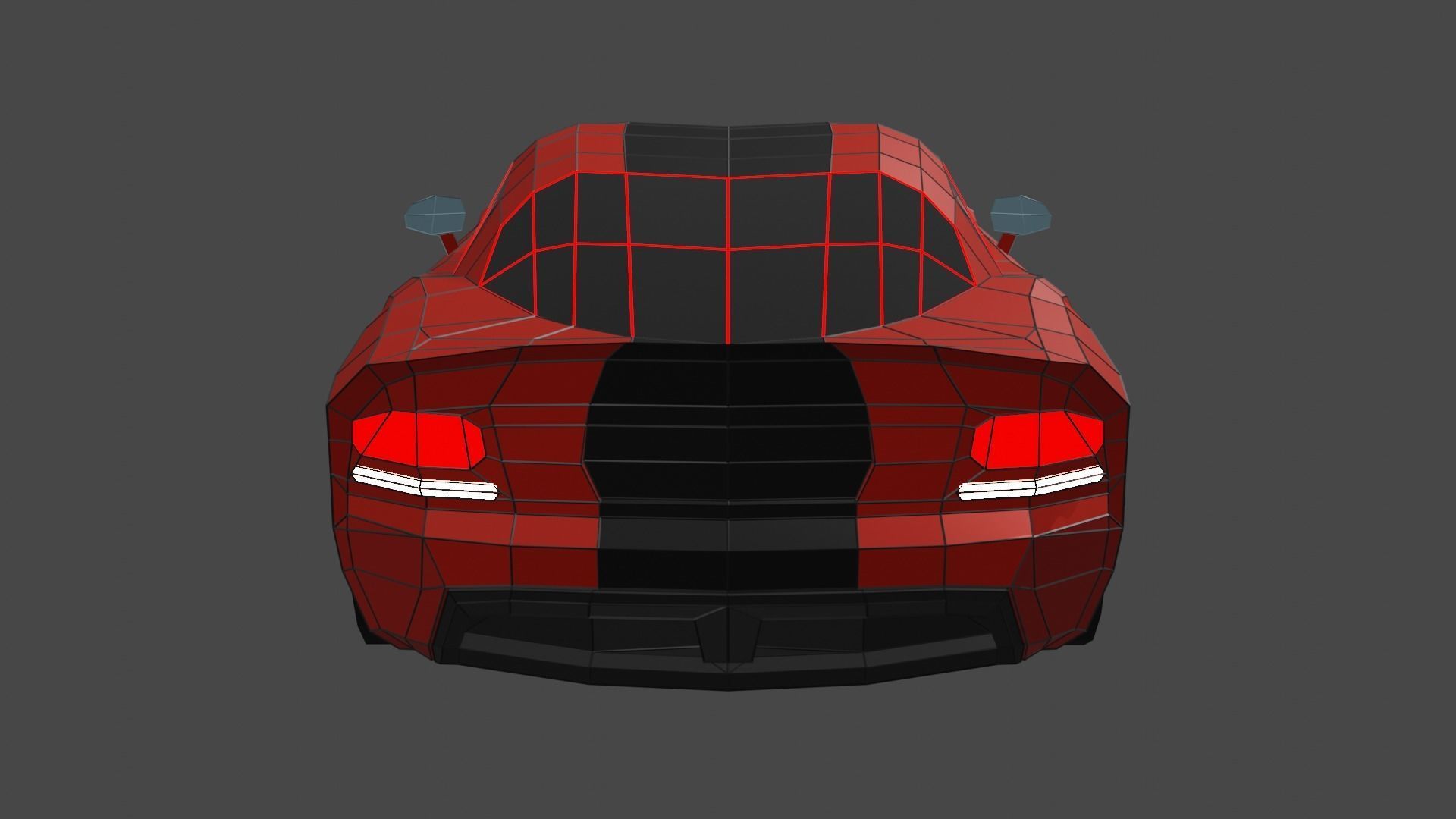Dodge Viper SRT10 Low-poly 3D model_7