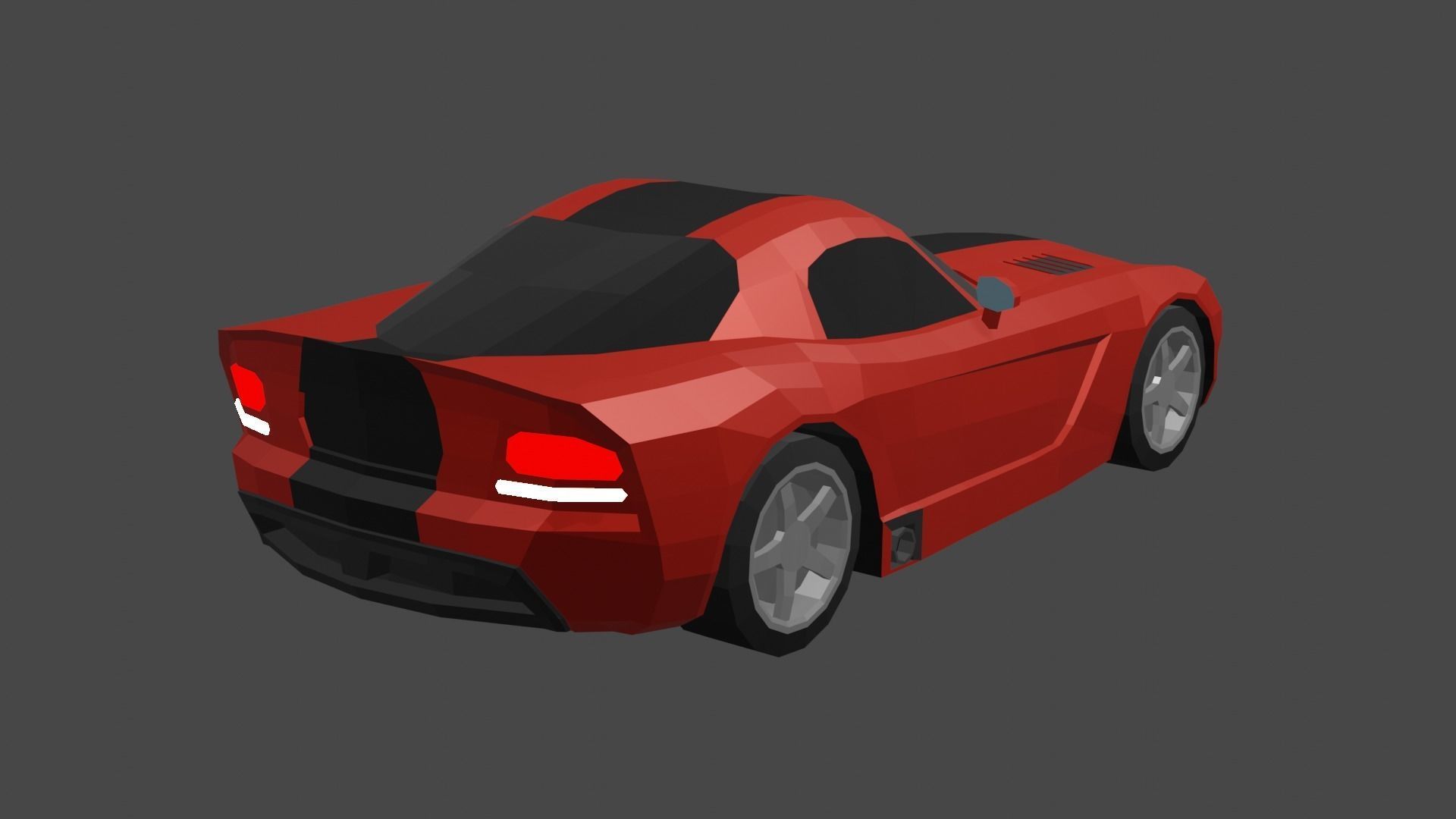 Dodge Viper SRT10 Low-poly 3D model_2
