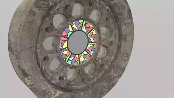 stained glass 3D model