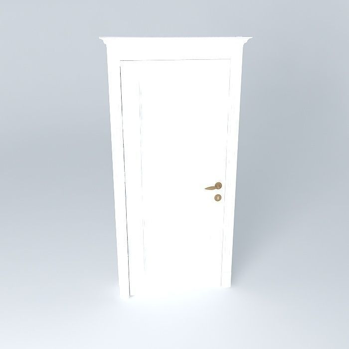 vintage door, door Free 3D model_2