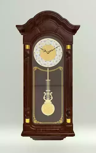 Wall clock pendulum 3D model