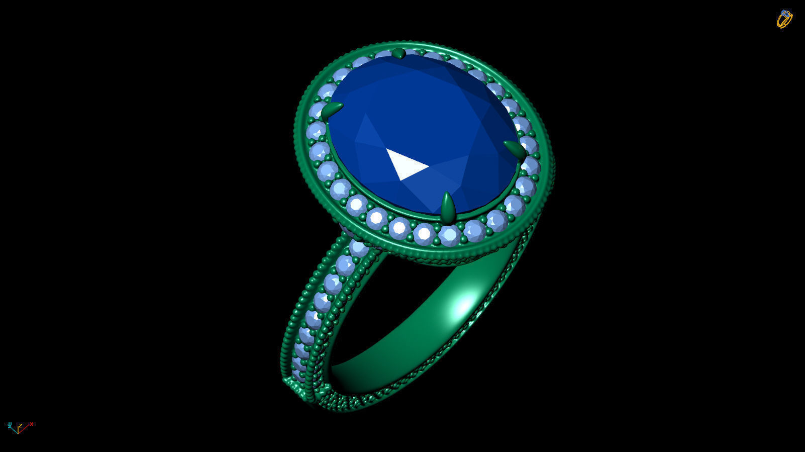 Ring R 0051 3D print model_7