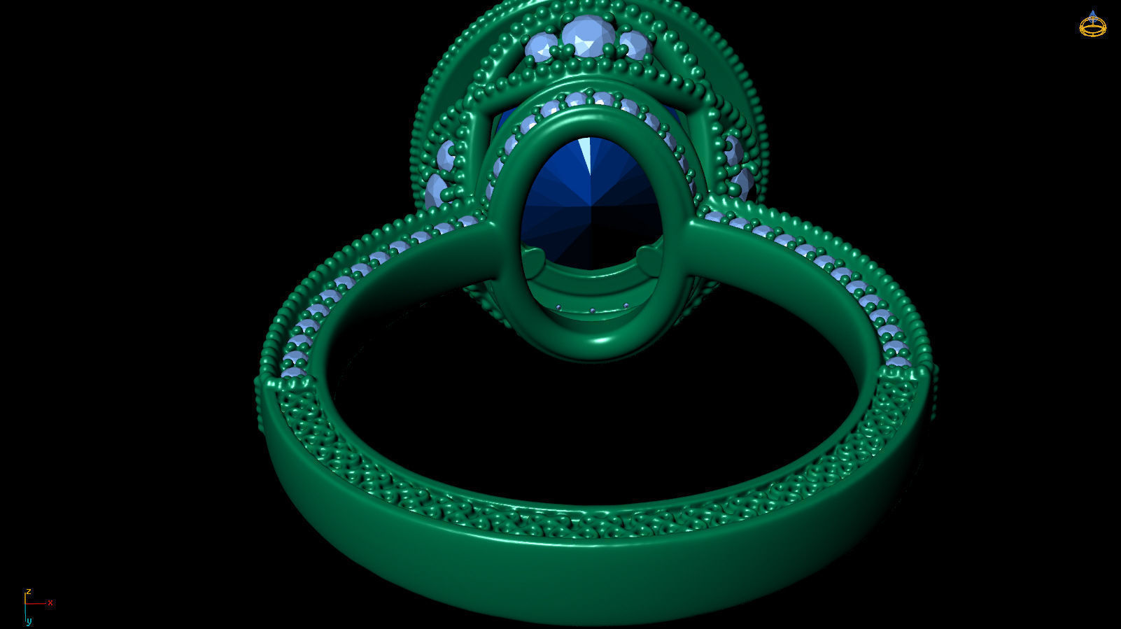 Ring R 0051 3D print model_6