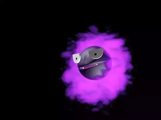 GASTLY 3d monster with eyes 3D model