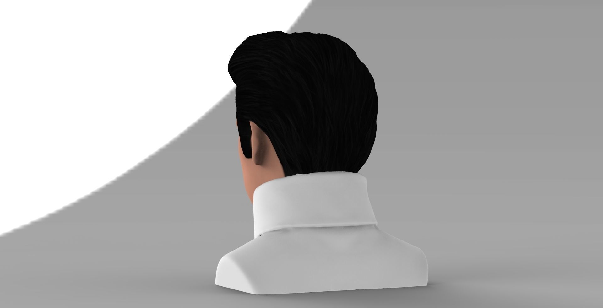Elvis Presley bust ready for full color 3D printing 3D print model_3
