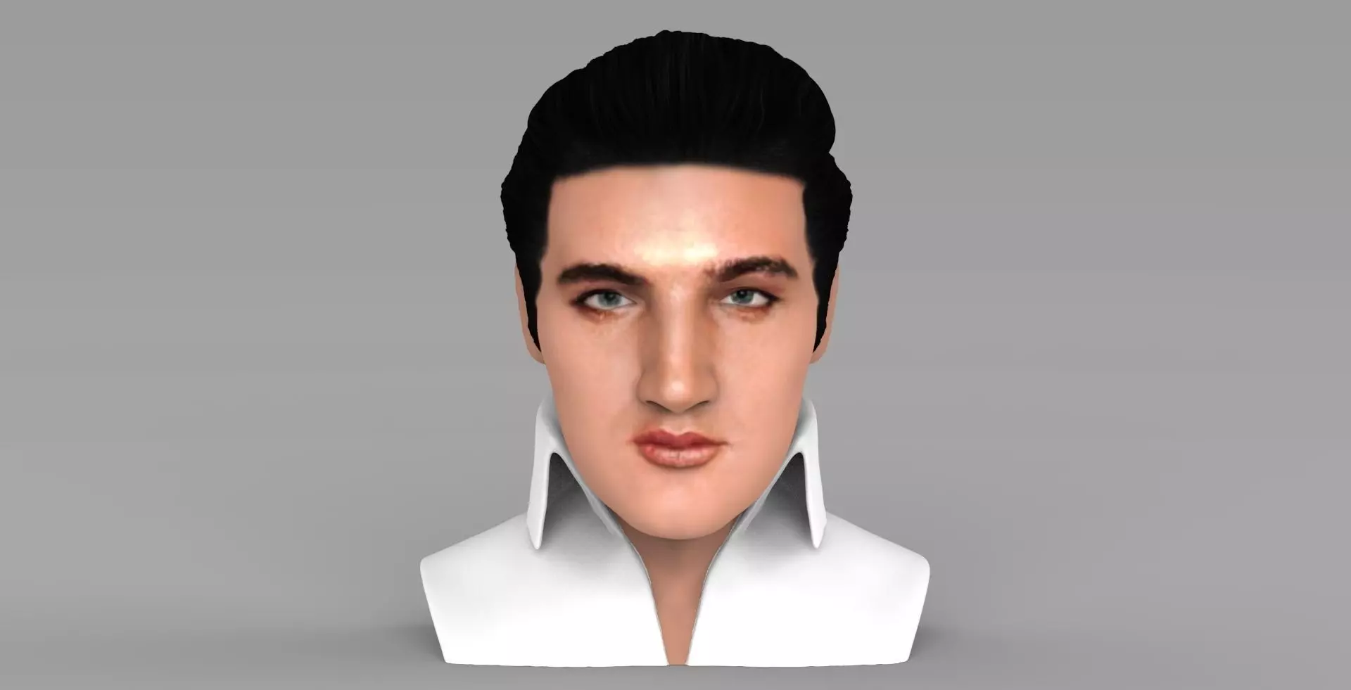 Elvis Presley bust ready for full color 3D printing 3D print model_0