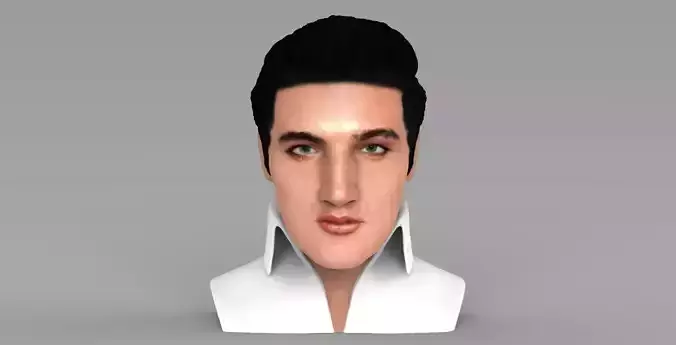 Elvis Presley bust ready for full color 3D printing 3D print model