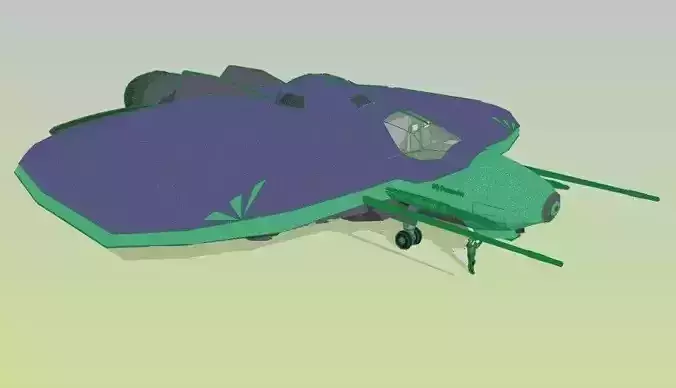 SQ Pummeler - Multirole space corvette Conqueror class - parked