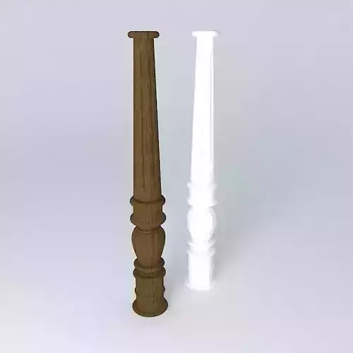 balustrades pair of wooden poles