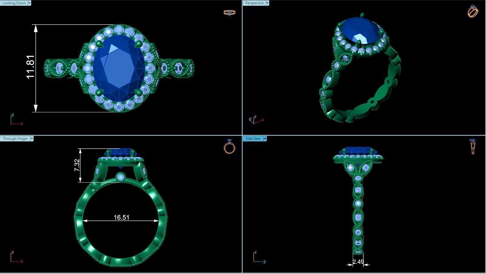 Ring R 0058 3D print model_4