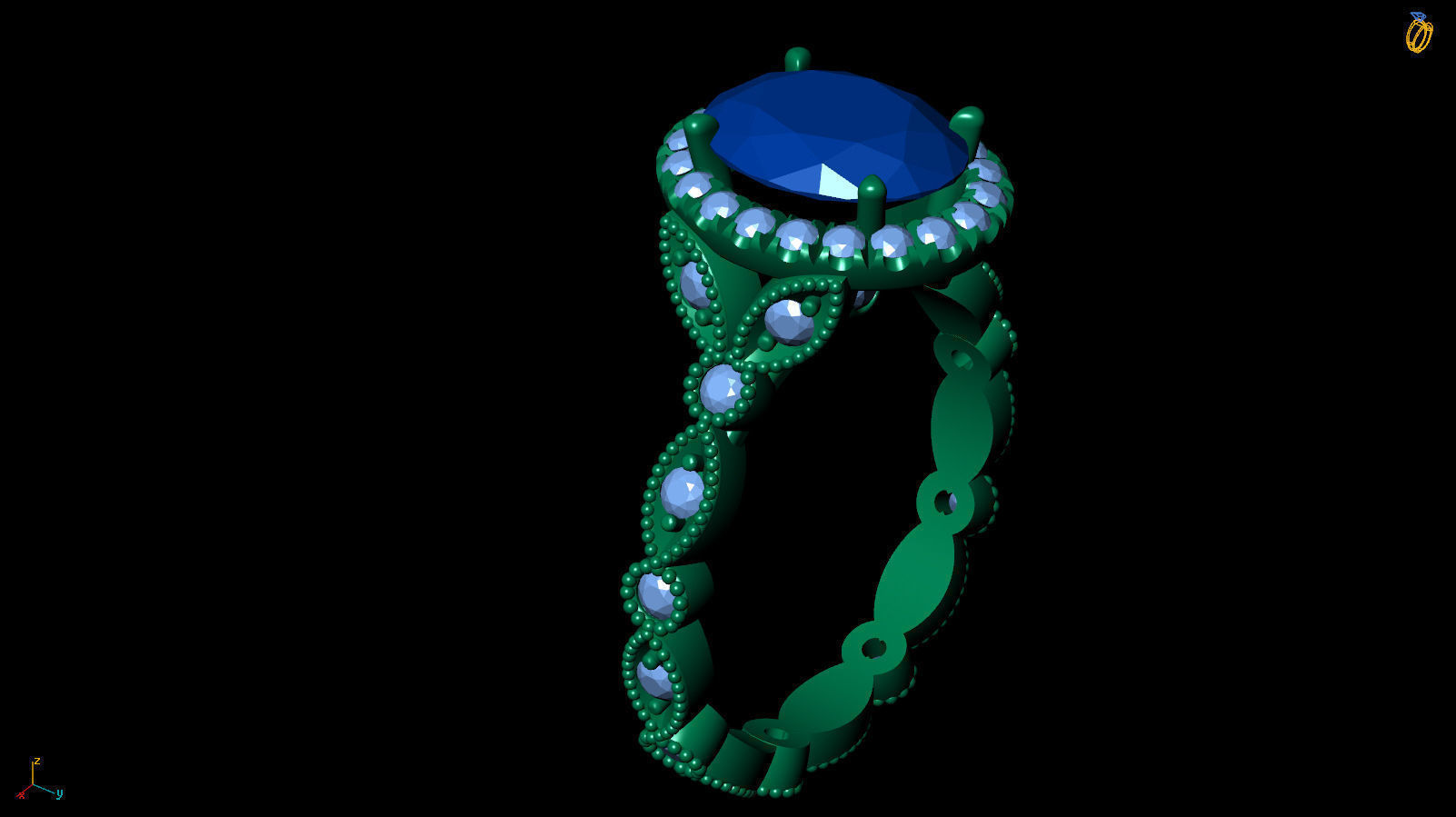 Ring R 0058 3D print model_11
