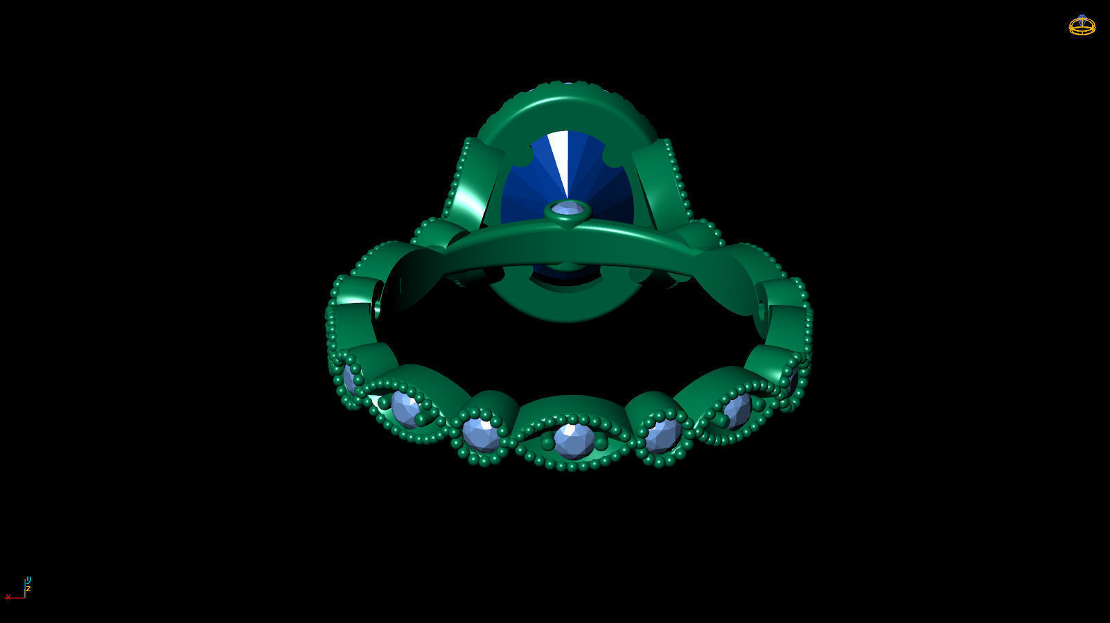 Ring R 0058 3D print model_13