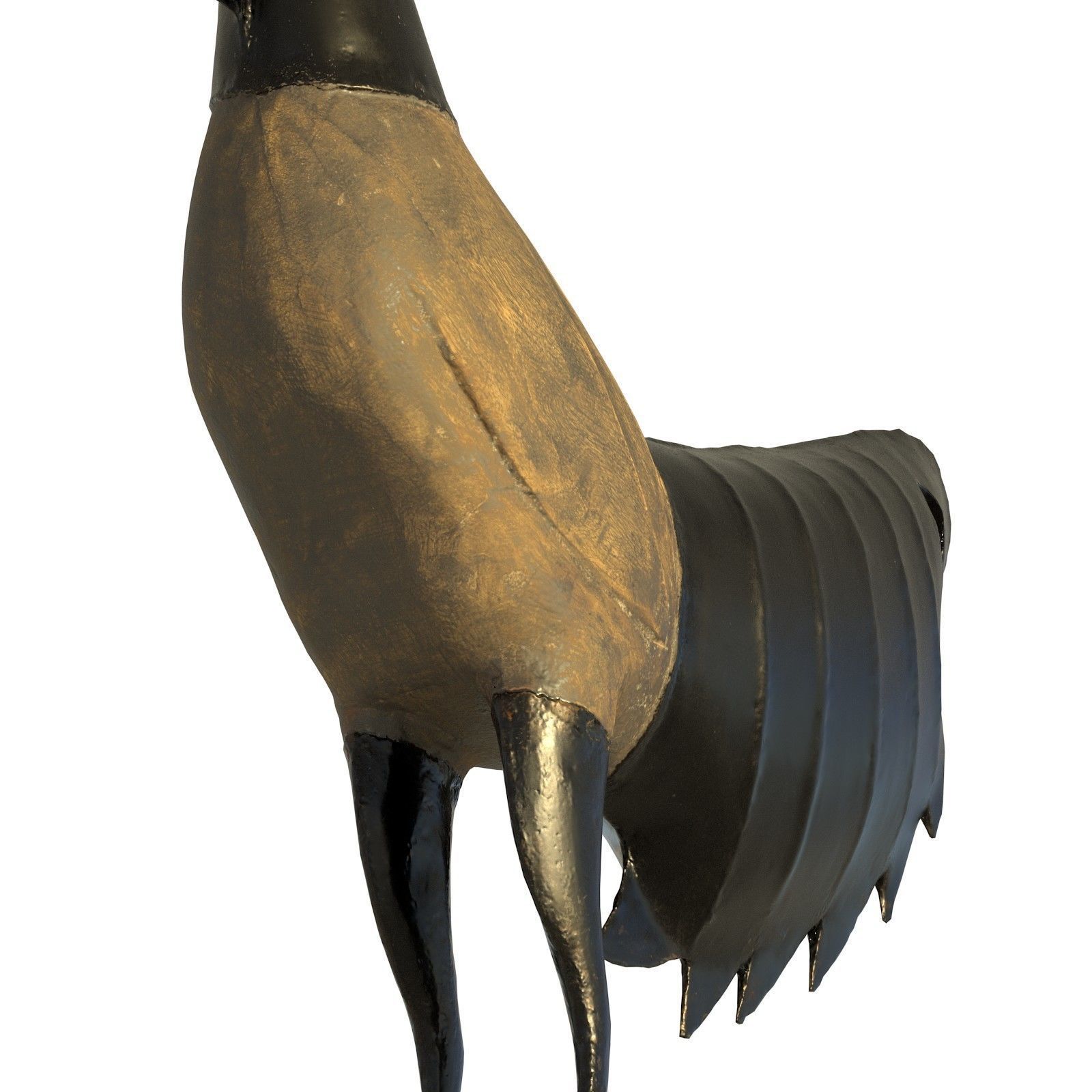 Rooster statue Low-poly 3D model_18