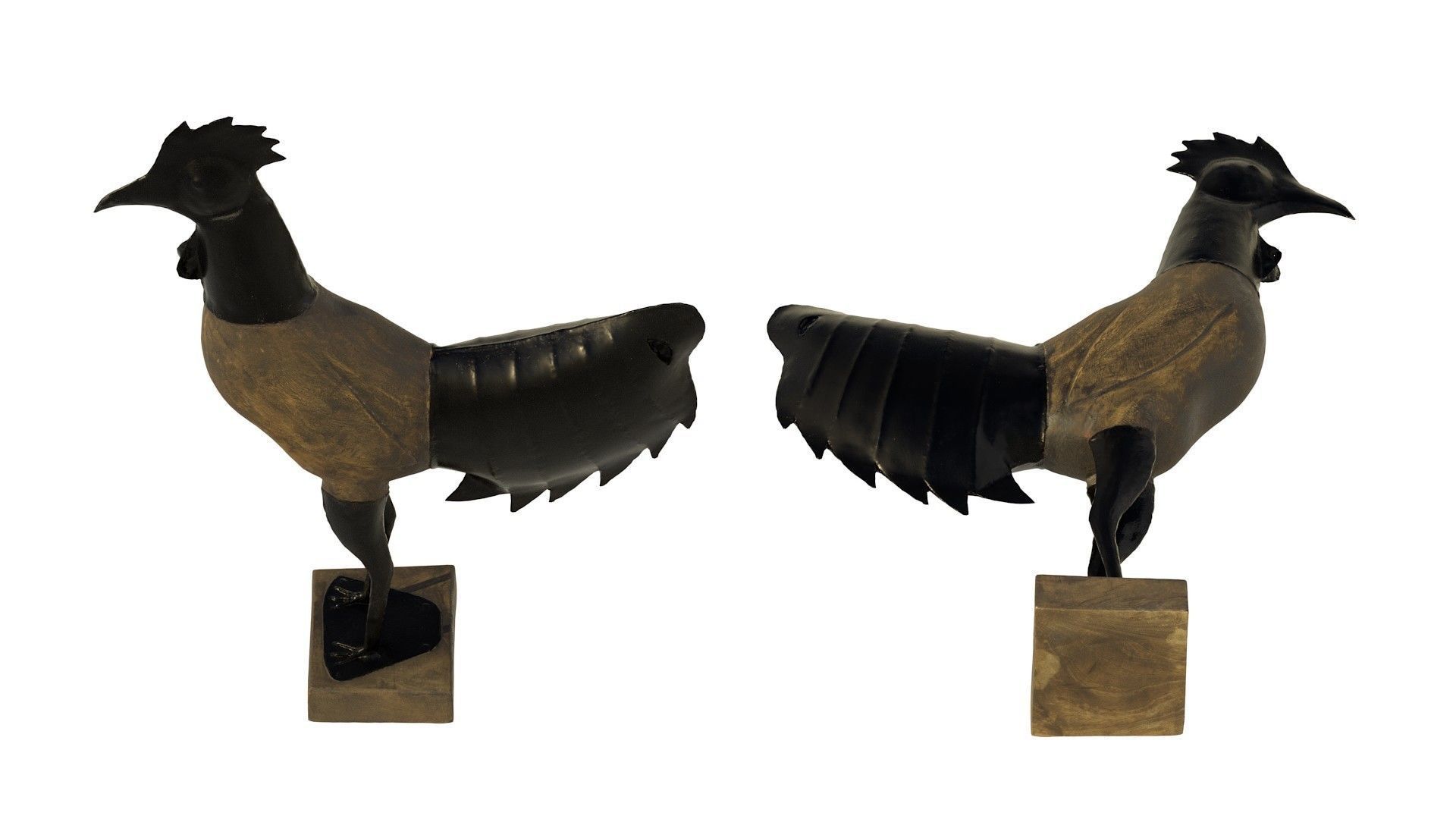 Rooster statue Low-poly 3D model_10