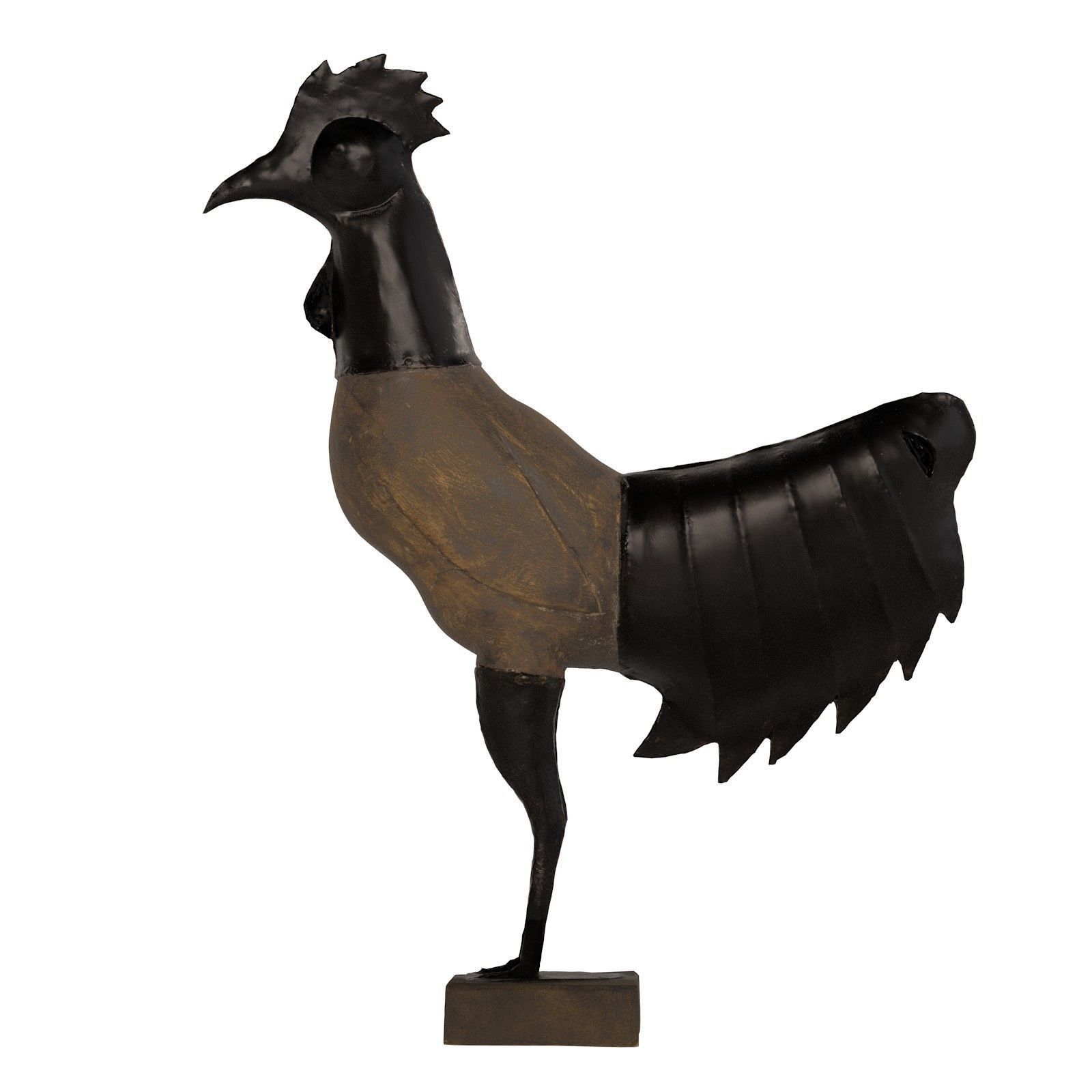 Rooster statue Low-poly 3D model_8