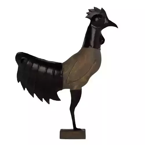 Rooster statue Low-poly 3D model Rooster statue Low-poly 3D model