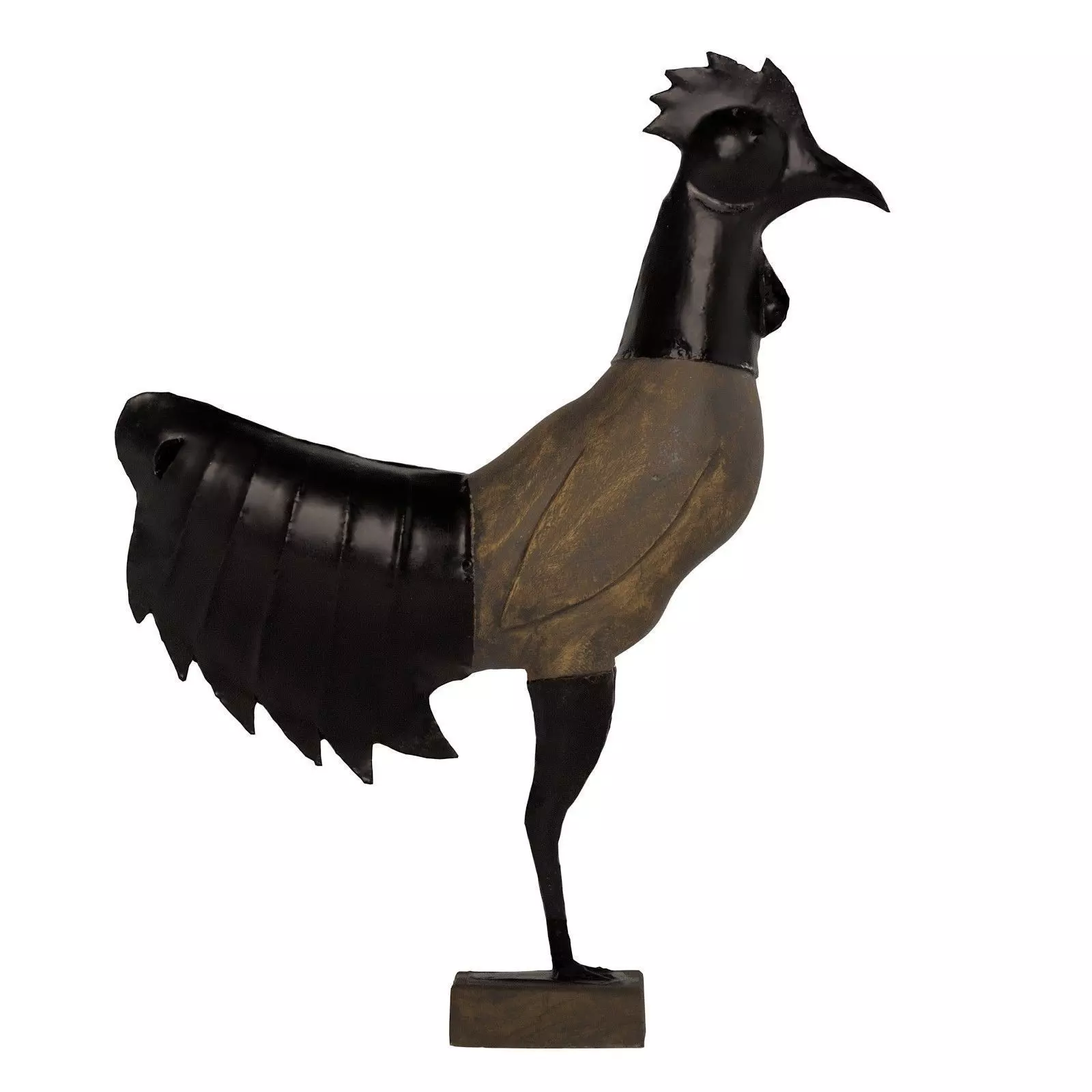 Rooster statue Low-poly 3D model_0