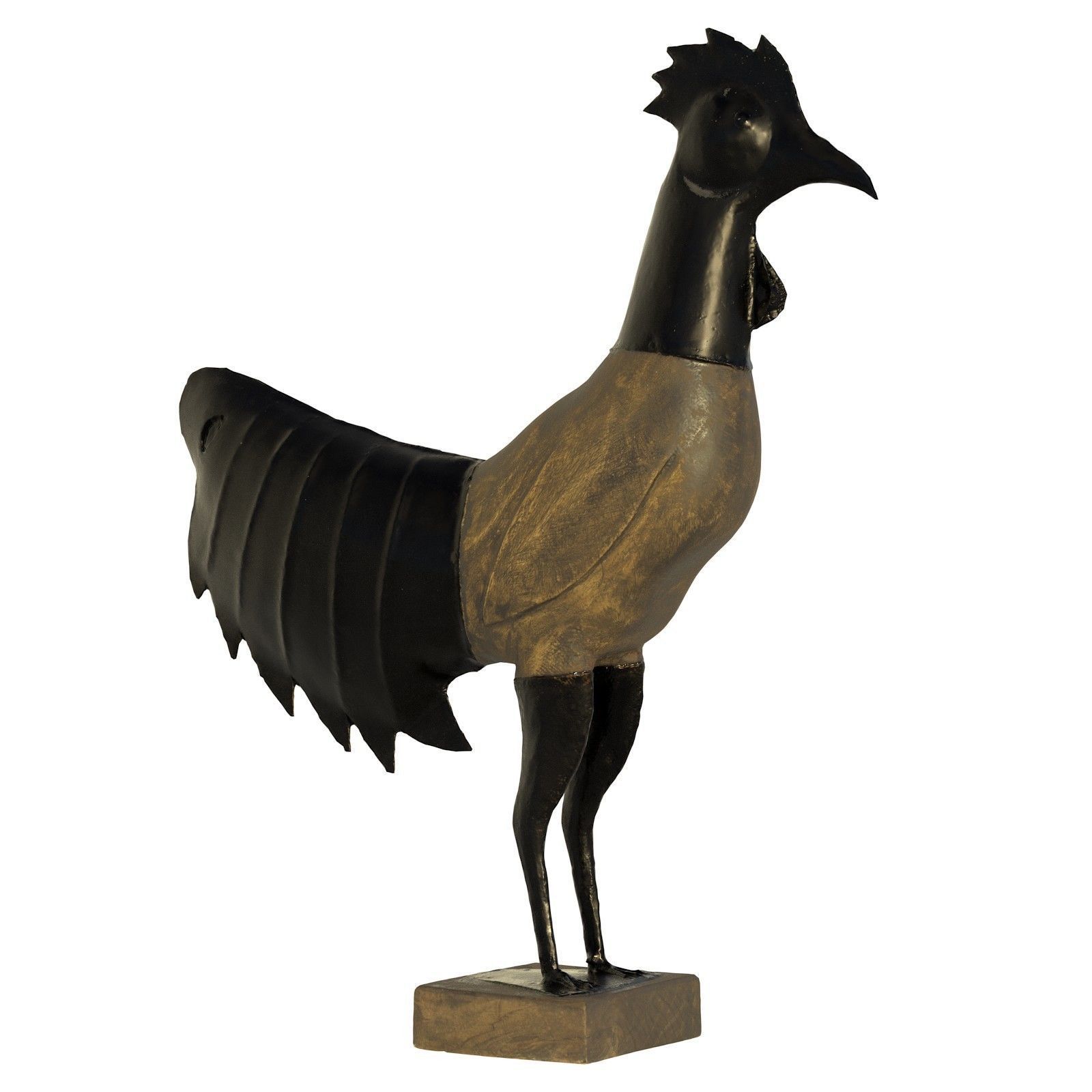 Rooster statue Low-poly 3D model_4
