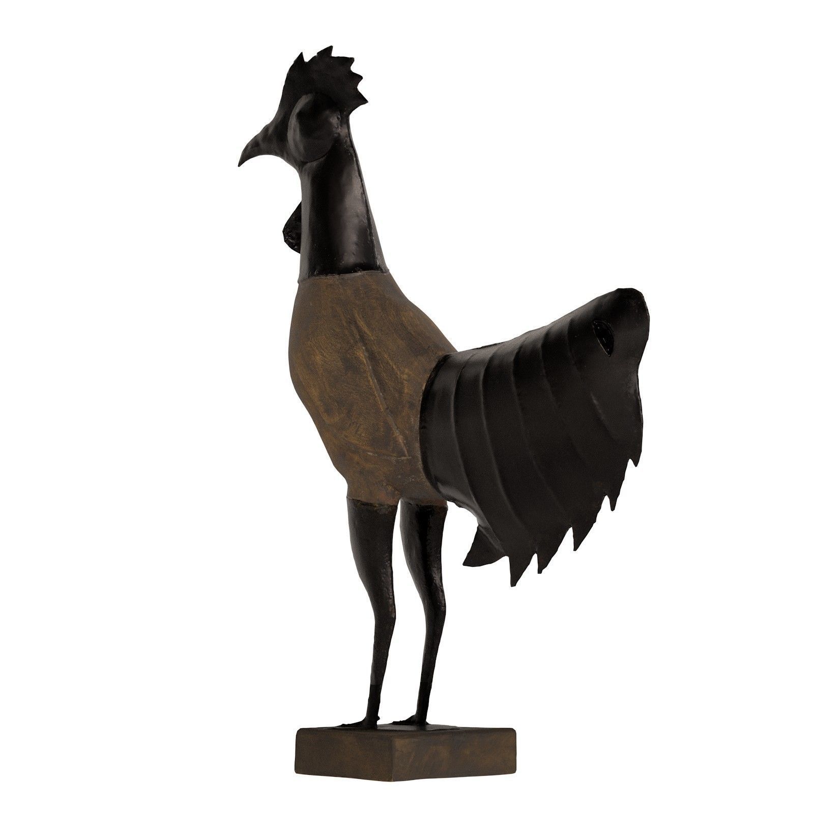 Rooster statue Low-poly 3D model_7
