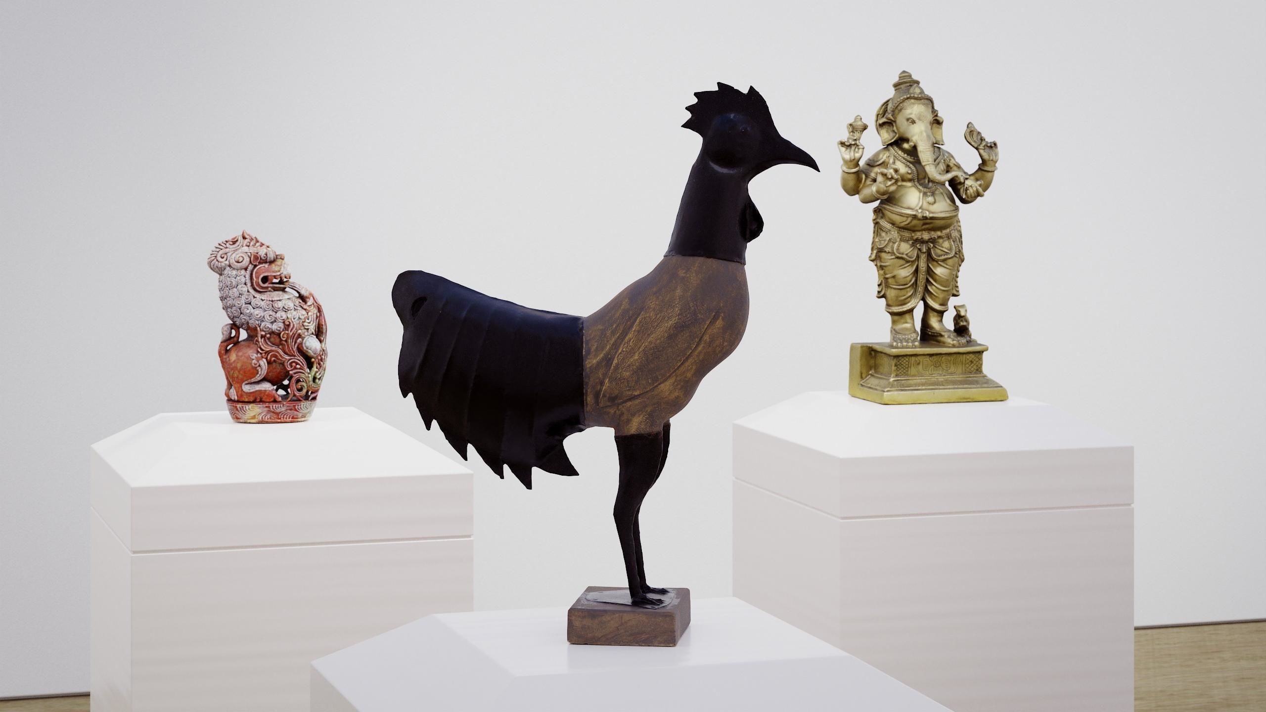Rooster statue Low-poly 3D model_17
