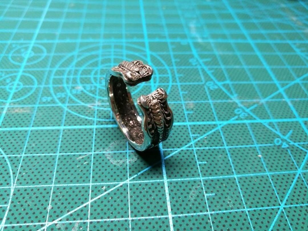 Scorpion Ring 3D printing STL 3D print model US Sizes 3D print model_7