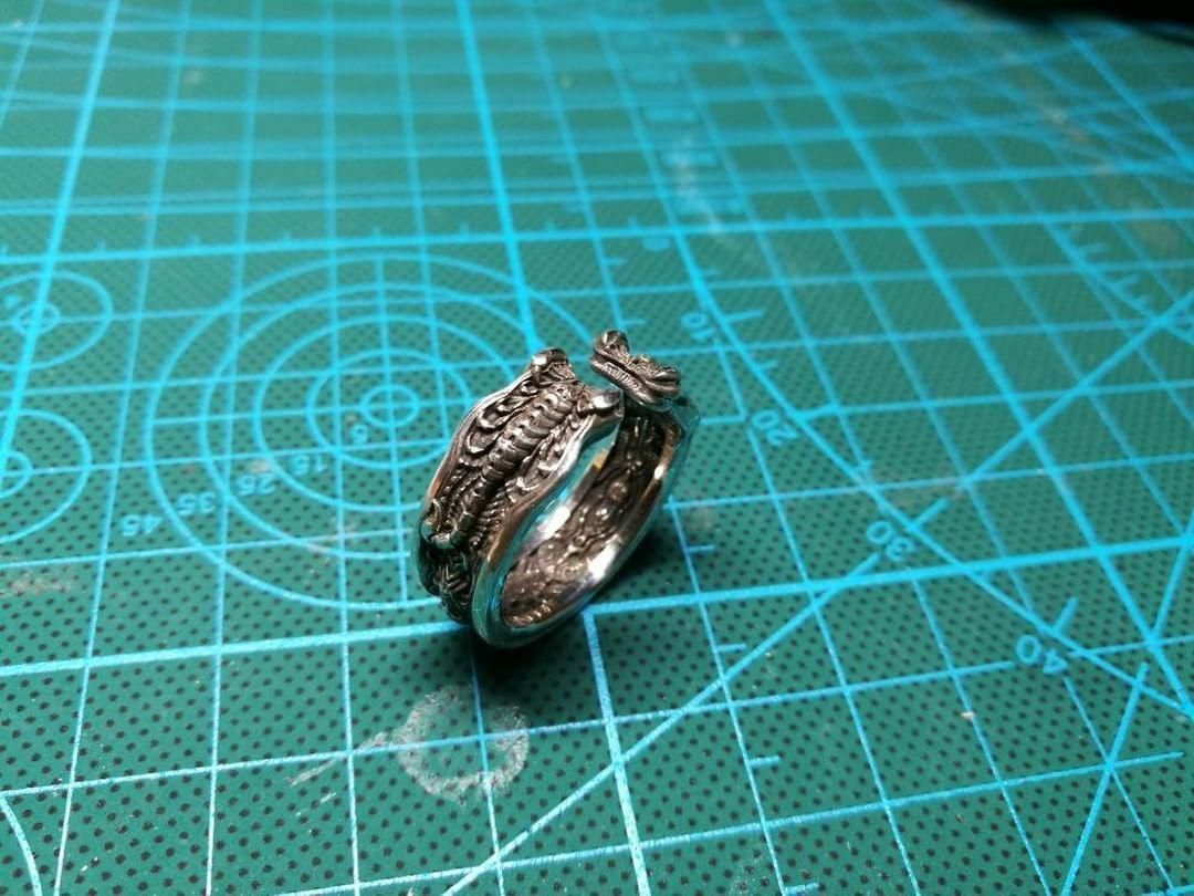 Scorpion Ring 3D printing STL 3D print model US Sizes 3D print model_8