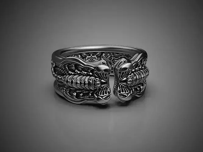 Scorpion Ring 3D printing STL 3D print model US Sizes