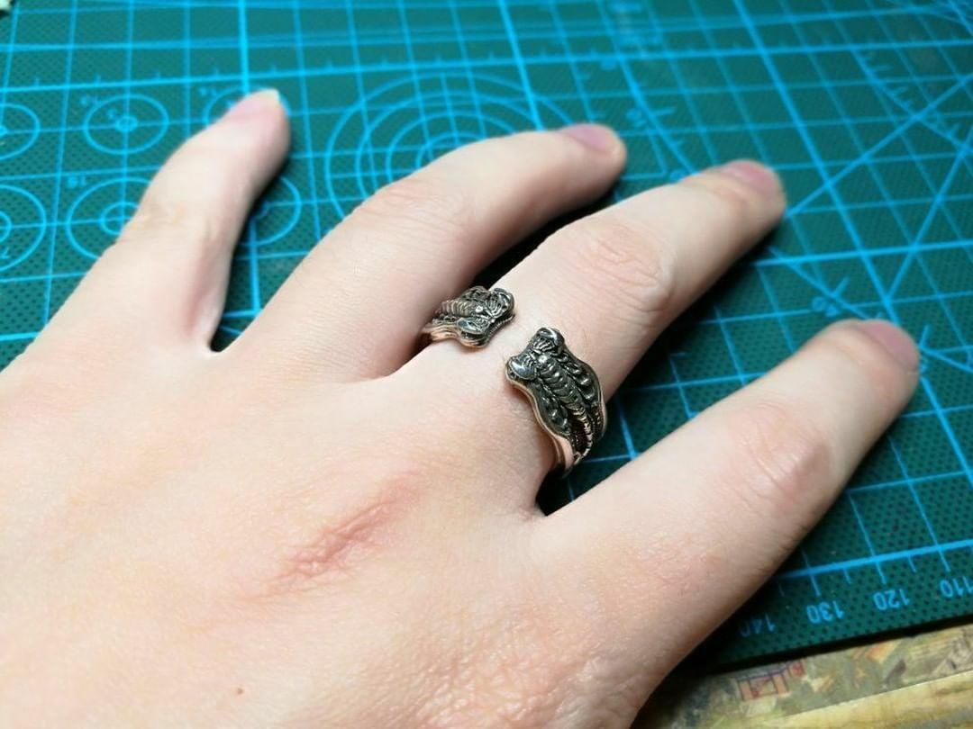 Scorpion Ring 3D printing STL 3D print model US Sizes 3D print model_9