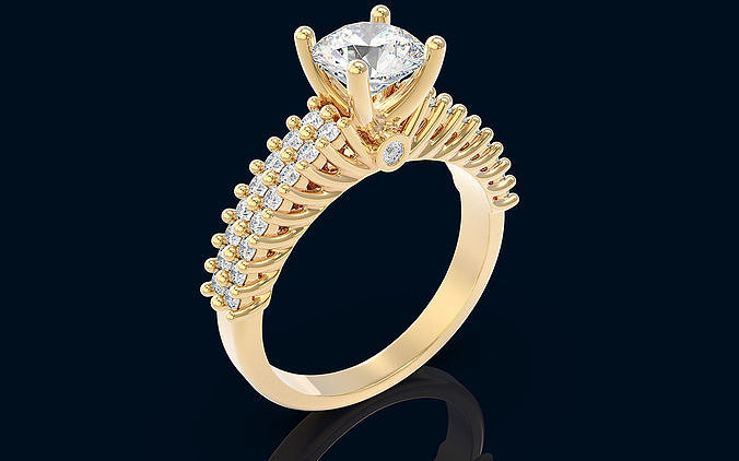 Women ring 3D print model 3D print model