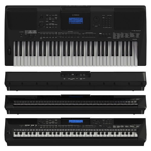 YAMAHA PSR-E453 Low-poly 3D model