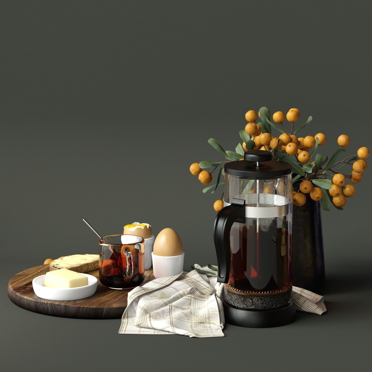 kitchen set 6 3D model_4