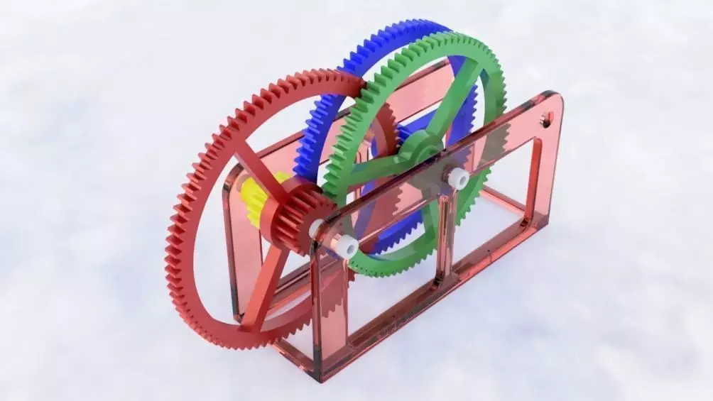 Gearbox Toy 3D print model_0