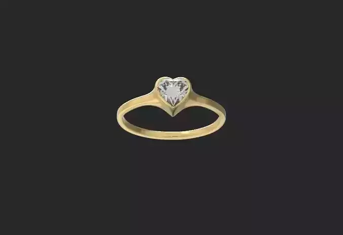 Heart Gold Ring