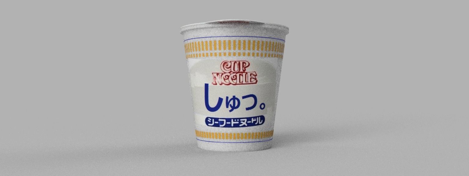 Nissin Cup Noodle 3D model_2