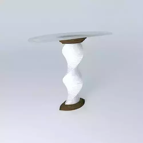 leg table with spiral base