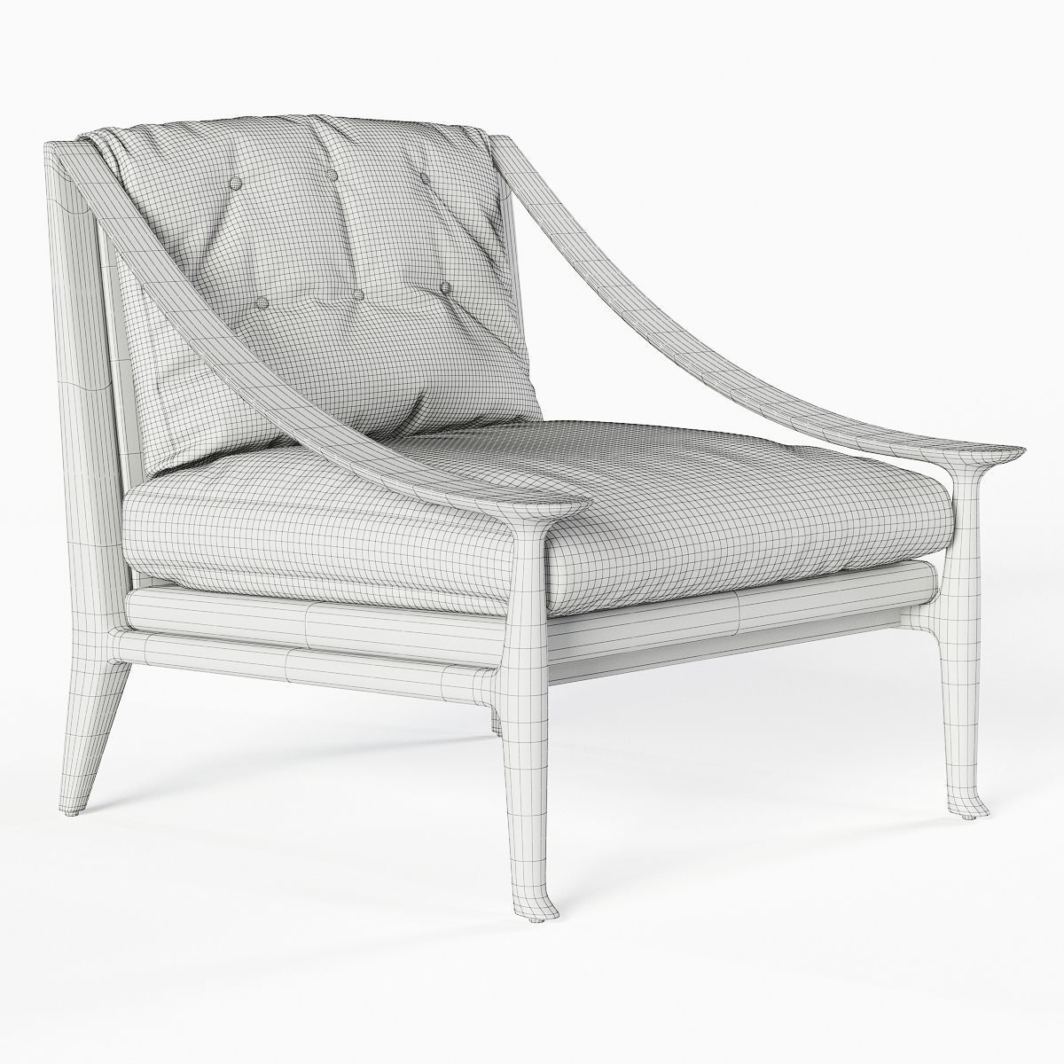 Ralph Pucci Patrick Naggar Karnak Armchair 3D model_4