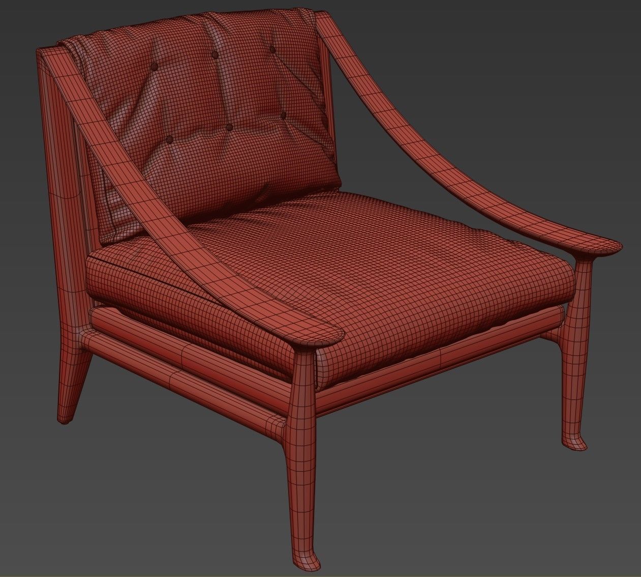 Ralph Pucci Patrick Naggar Karnak Armchair 3D model_8