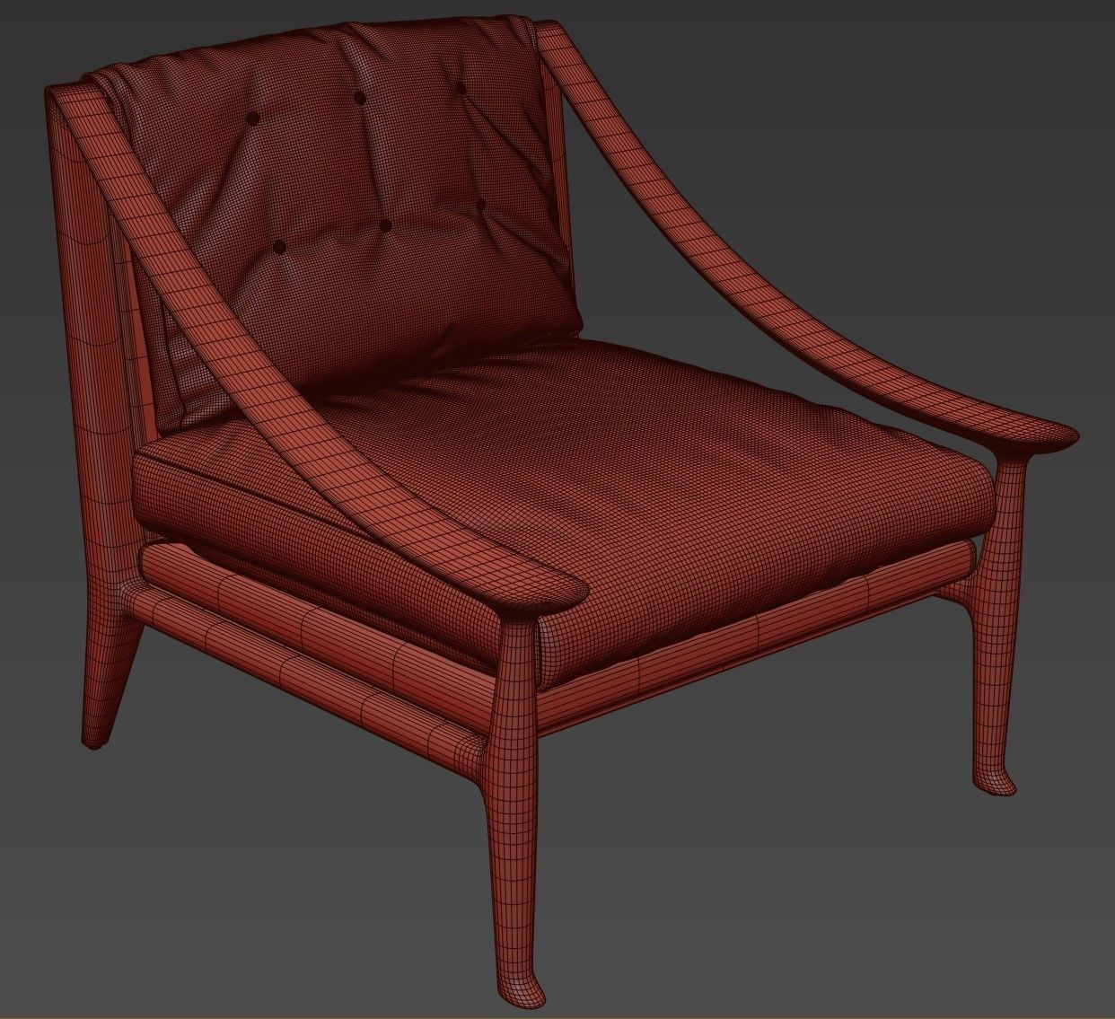 Ralph Pucci Patrick Naggar Karnak Armchair 3D model_9