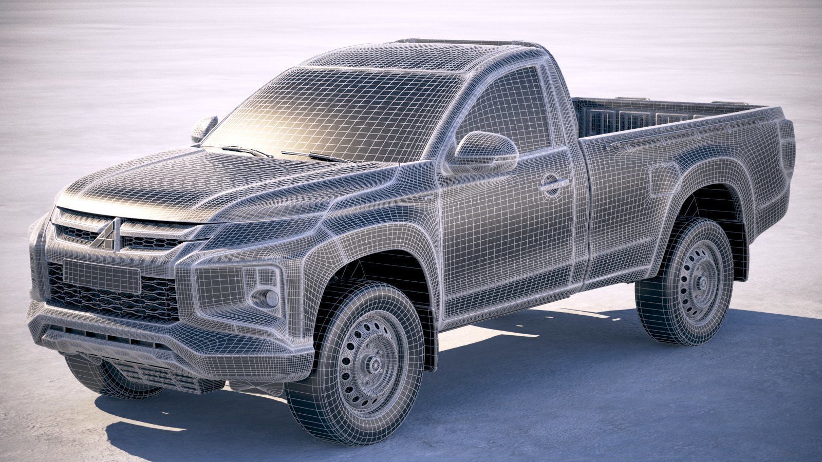 Mitsubishi L200 regular cab 2019 3D model_24