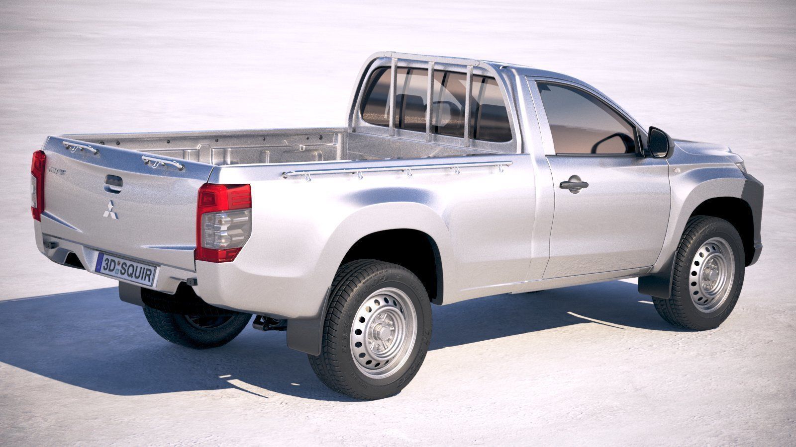 Mitsubishi L200 regular cab 2019 3D model_4