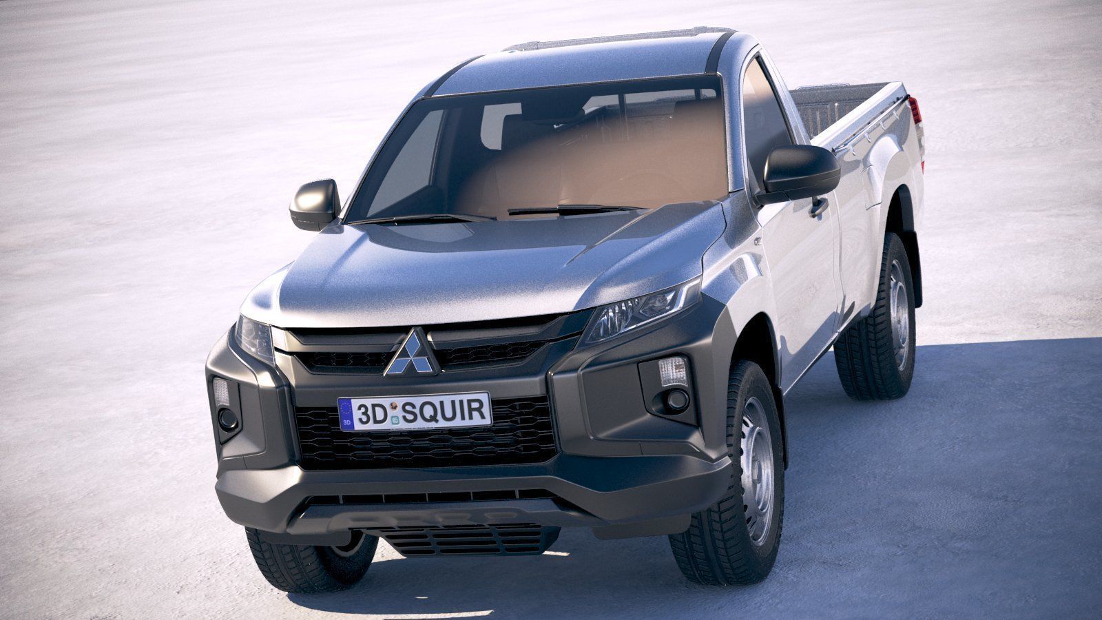 Mitsubishi L200 regular cab 2019 3D model_1