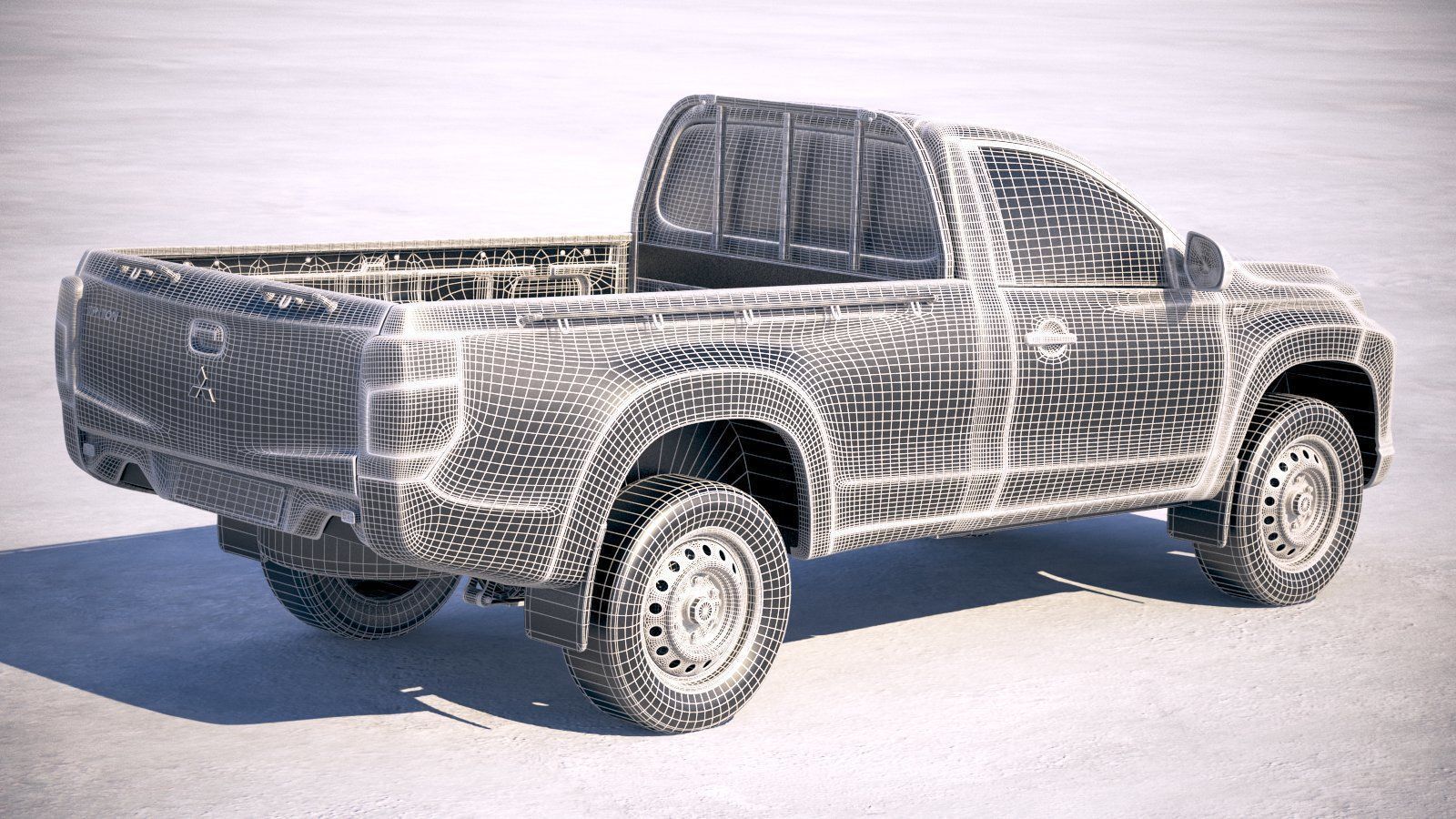 Mitsubishi L200 regular cab 2019 3D model_25